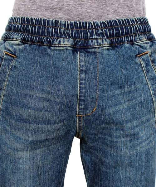 8(eight)(エイト)の「ライン入り スキニーデニム ジーンズ ジョガーパンツ (デニムパンツ・メンズ・サックスブルー/ブルー・MEDIUM/LARGE)」の20枚目の写真