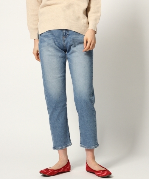 GLOBAL WORK（グローバルワーク）の「デニムハイライズテーパー/778390（デニムパンツ・レディース・グレー/ブルー/サックスブルー・MEDIUM/SMALL/LARGE）」の2枚目の写真