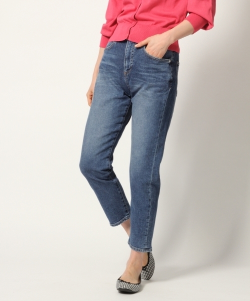 GLOBAL WORK（グローバルワーク）の「デニムハイライズテーパー/778390（デニムパンツ・レディース・グレー/ブルー/サックスブルー・MEDIUM/SMALL/LARGE）」の3枚目の写真