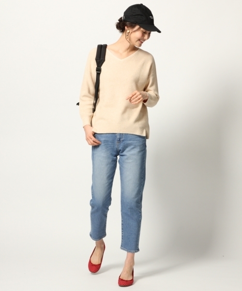 GLOBAL WORK（グローバルワーク）の「デニムハイライズテーパー/778390（デニムパンツ・レディース・グレー/ブルー/サックスブルー・MEDIUM/SMALL/LARGE）」の9枚目の写真