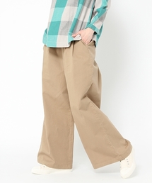 studio CLIP | コットンストレッチチノワイドフレアパンツ(チノパンツ)