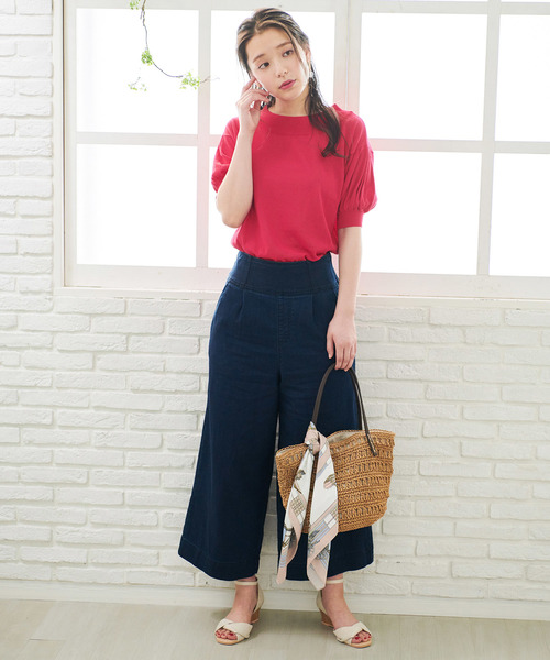 ROPE' PICNIC（ロペピクニック）の「透かしライナー巾着ペーパートートバッグ（かごバッグ・レディース・ライトグレー/ブラウン/ホワイト系その他6・FREE）」の10枚目の写真