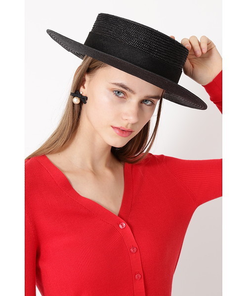 JILL STUART(ジルスチュアート)の「ノワールカンカン帽(ハット・レディース・ブラック・FREE)」の1枚目の写真