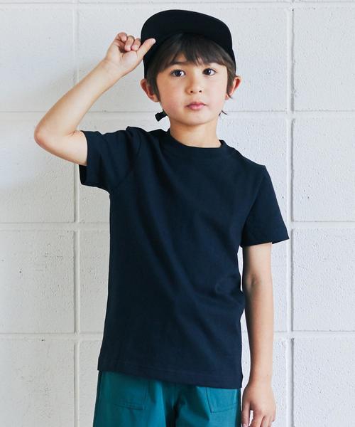 HANES（ヘインズ）の「【キッズ】〔別注〕Hanes（ヘインズ）BEEFY 2P Tシャツ（Tシャツ/カットソー・キッズ・オリーブ/ネイビー/ブラック・110cm/100cm/130cm/120cm）」の18枚目の写真