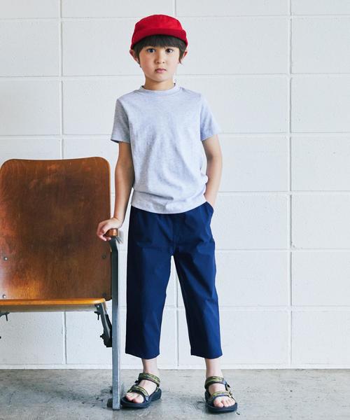 HANES（ヘインズ）の「【キッズ】〔別注〕Hanes（ヘインズ）BEEFY 2P Tシャツ（Tシャツ/カットソー・キッズ・オリーブ/ネイビー/ブラック・110cm/100cm/130cm/120cm）」の7枚目の写真