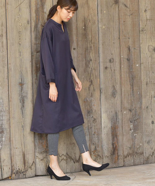 rps（アールピーエス）の「スリットヘムテレコレギンス（レギンス/スパッツ・レディース・チャコールグレー/ブラック/杢グレー/アイボリー・M）」の18枚目の写真