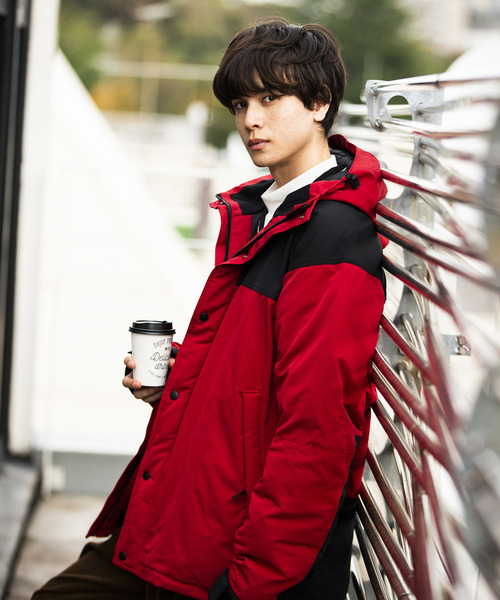 WEGO(ウィゴー)の「WEGO/パデッドマウンテンブルゾン(ダウンジャケット/コート・メンズ・ブラック/レッド/イエロー/ホワイト・MEDIUM/LARGE)」の8枚目の写真
