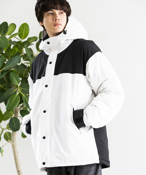 WEGO(ウィゴー)の「WEGO/パデッドマウンテンブルゾン(ダウンジャケット/コート・メンズ・ブラック/レッド/イエロー/ホワイト・MEDIUM/LARGE)」の2枚目の写真