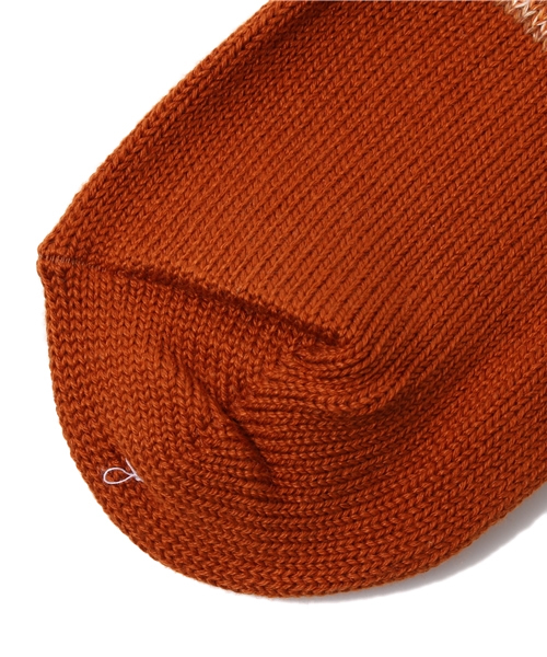 Denime(ドゥニーム)の「パネルMIXクルーソックス(ソックス/靴下・メンズ・ブラウン/ネイビー/オレンジ/ワイン・FREE)」の6枚目の写真