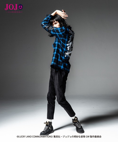 glamb(グラム)の「Bruno Bucciarati’s stand SH / ブローノ・ブチャラティズスタンドシャツ【ジョジョの奇妙な冒険コラボレーションアイテム】(シャツ/ブラウス・メンズ・ブラック/レッド/ブルー・1/2/0/4/3)」の22枚目の写真