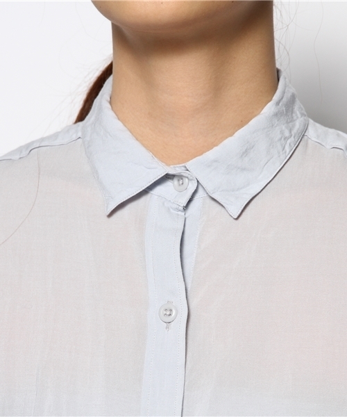 Liesse（リエス）の「テンセルローンシャツ【HERS4月号】【Steady4月号】【Marisol4月号】（シャツ/ブラウス・レディース・アッシュ/セージグリーン/スモークピンク・9）」の7枚目の写真