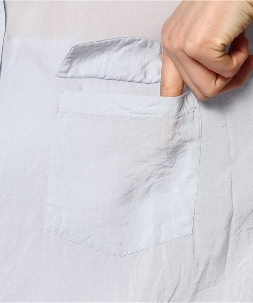 Liesse（リエス）の「テンセルローンシャツ【HERS4月号】【Steady4月号】【Marisol4月号】（シャツ/ブラウス・レディース・アッシュ/セージグリーン/スモークピンク・9）」の9枚目の写真