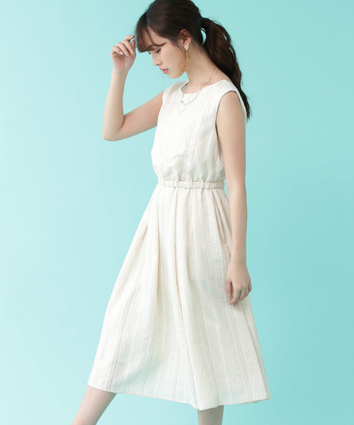JILL by JILL STUART（ジルバイジルスチュアート）の「◆バックリボンボイルワンピ（ワンピース・レディース・ホワイト/パープル/ブルー・FREE）」の18枚目の写真
