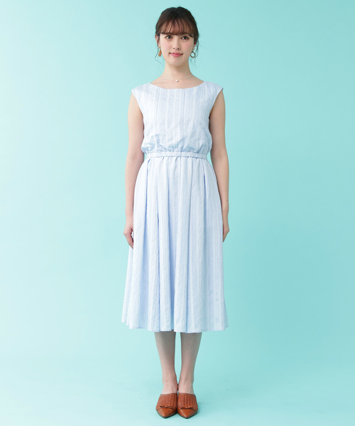 JILL by JILL STUART（ジルバイジルスチュアート）の「◆バックリボンボイルワンピ（ワンピース・レディース・ホワイト/パープル/ブルー・FREE）」の10枚目の写真
