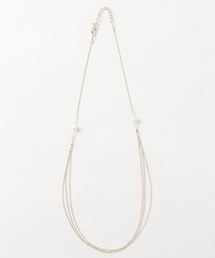 AMERICAN HOLIC | ミニパール×タレンチェ-ンネックレス(ネックレス)