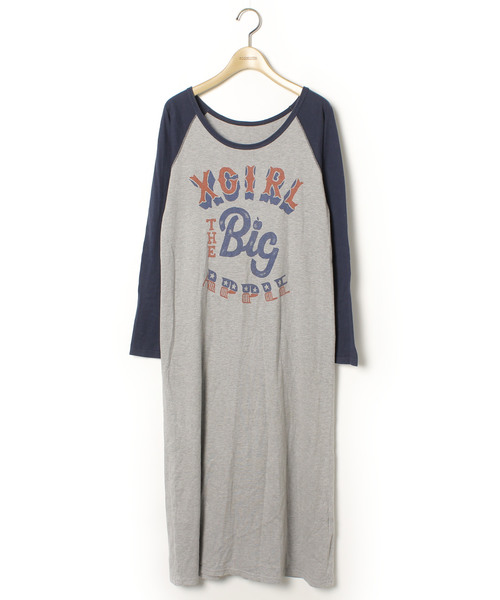 ブランド古着 プリント長袖ワンピース ワンピース X Girl Next Stage エックスガールネクストステージ のファッション通販 Zozoused