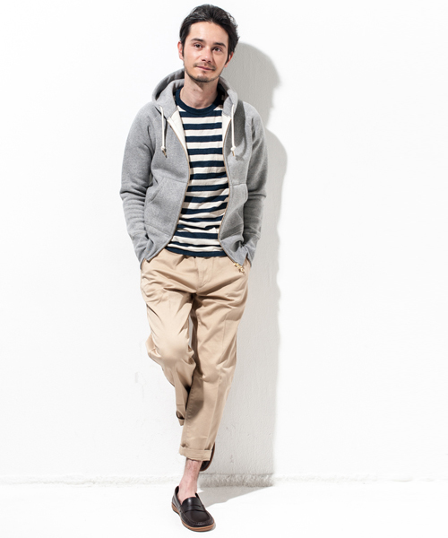 green label relaxing（グリーンレーベルリラクシング）の「STDM GLR ﾂﾘｳﾗｹ パーカー ◆（パーカー・メンズ・グレー/ナチュラル・LARGE/SMALL/MEDIUM）」の13枚目の写真