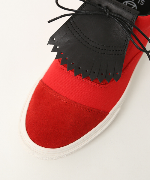 SLACK FOOTWEAR（スラックフットウェア）の「【SLACK×ABAHOUSE/別注】キルトレースアップスニーカー（スニーカー・メンズ・ホワイト/ブラック/ネイビー/レッド/ブラック系その他・27/26.5/27.5）」の21枚目の写真