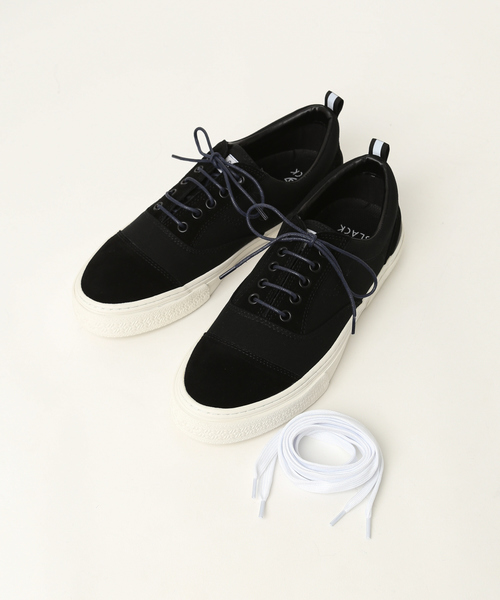 SLACK FOOTWEAR（スラックフットウェア）の「【SLACK×ABAHOUSE/別注】キルトレースアップスニーカー（スニーカー・メンズ・ホワイト/ブラック/ネイビー/レッド/ブラック系その他・27/26.5/27.5）」の7枚目の写真