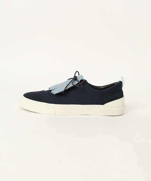 SLACK FOOTWEAR（スラックフットウェア）の「【SLACK×ABAHOUSE/別注】キルトレースアップスニーカー（スニーカー・メンズ・ホワイト/ブラック/ネイビー/レッド/ブラック系その他・27/26.5/27.5）」の9枚目の写真
