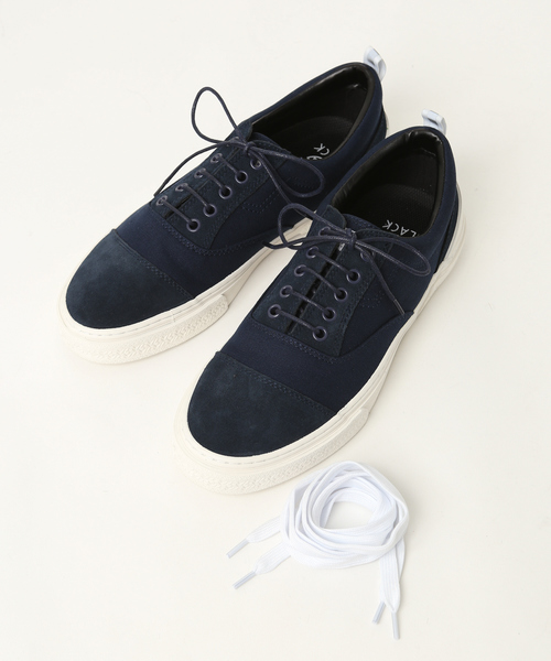 SLACK FOOTWEAR（スラックフットウェア）の「【SLACK×ABAHOUSE/別注】キルトレースアップスニーカー（スニーカー・メンズ・ホワイト/ブラック/ネイビー/レッド/ブラック系その他・27/26.5/27.5）」の12枚目の写真