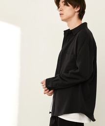 MONO-MART | オーバーサイズTRストレッチレギュラーカラーシャツ L/S(MONO-MART)2020SPRING(シャツ/ブラウス)