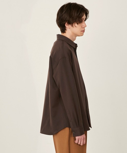 オーバーサイズTRストレッチレギュラーカラーシャツ L/S MONO-MART