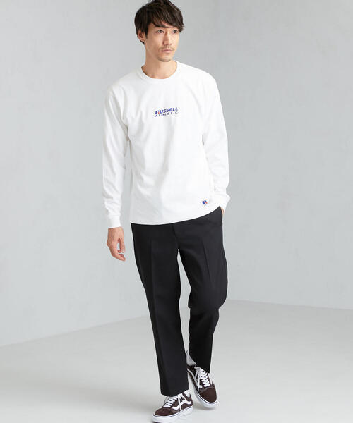 ネイバーフッド ラッセルアスレチック コラボ 長袖 カットソー ロンT 白 ロゴ ネイバーフッドxラッセルアスレチックから高性能ウェアが登場