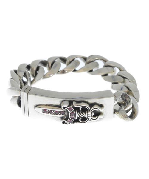 CHROME HEARTS 美品　ダガークラシックIDブレスレット ブランド古着】ダガークラシックIDブレスレット ルビー