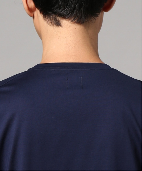 EDIFICE（エディフィス）の「LA BOUCLE / ラブ―クル クルーネックロングスリーブワイド（Tシャツ/カットソー・メンズ・ホワイト×ホワイト/ベージュ/ネイビー・44/46/48）」の10枚目の写真