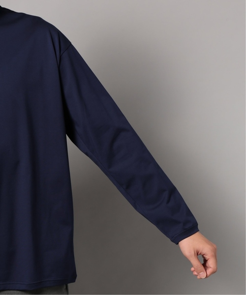 EDIFICE（エディフィス）の「LA BOUCLE / ラブ―クル クルーネックロングスリーブワイド（Tシャツ/カットソー・メンズ・ホワイト×ホワイト/ベージュ/ネイビー・44/46/48）」の11枚目の写真