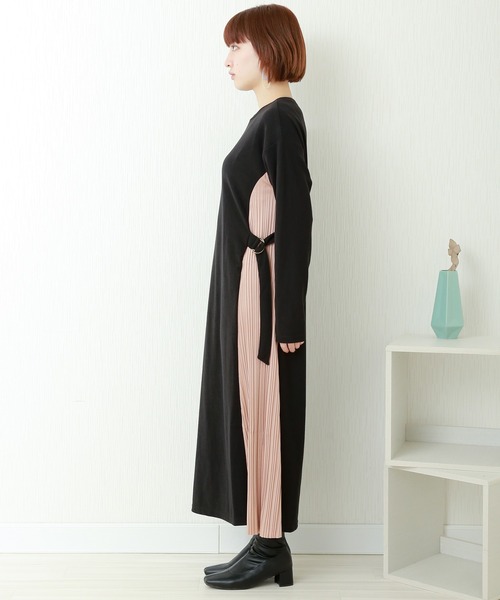 libelle more（リベル モア）の「サイドプリーツワンピース（ワンピース・レディース・ベージュ系その他/ブラック系その他2/ブラック系その他/ブルーグレー/ブラック系その他3/ブラック系その他4/ベージュ系その他2・FREE）」の20枚目の写真