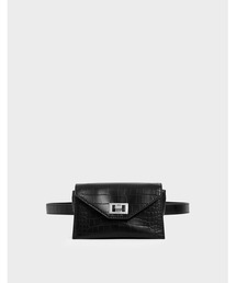 CHARLES & KEITH | ターンロック ベルトバッグ / Turn Lock Belt Bag(ショルダーバッグ)
