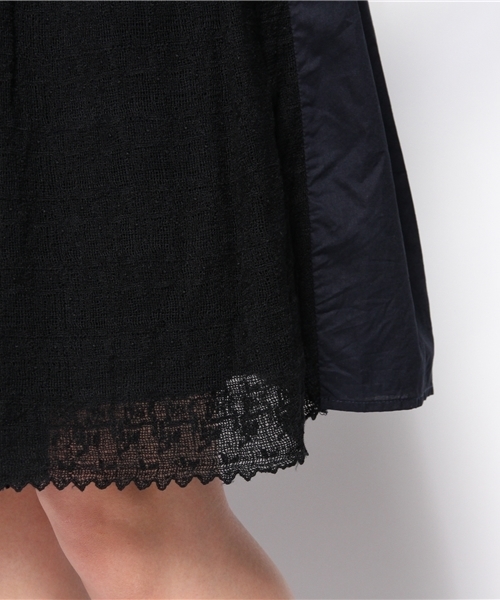 PUAL CE CIN（ピュアルセシン）の「ケミカルレースＳＫ（スカート・レディース・ホワイト/ナチュラル/ネイビー・FREE）」の9枚目の写真