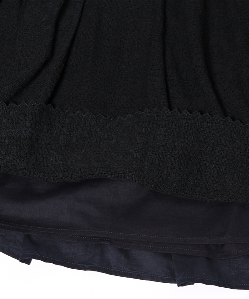 PUAL CE CIN（ピュアルセシン）の「ケミカルレースＳＫ（スカート・レディース・ホワイト/ナチュラル/ネイビー・FREE）」の10枚目の写真