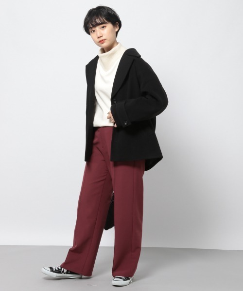 PAGEBOY(ページボーイ)の「ルーズテーラーコート(ダウンジャケット/コート・レディース・ダークブラウン/ブラック/グレイッシュベージュ・FREE)」の14枚目の写真