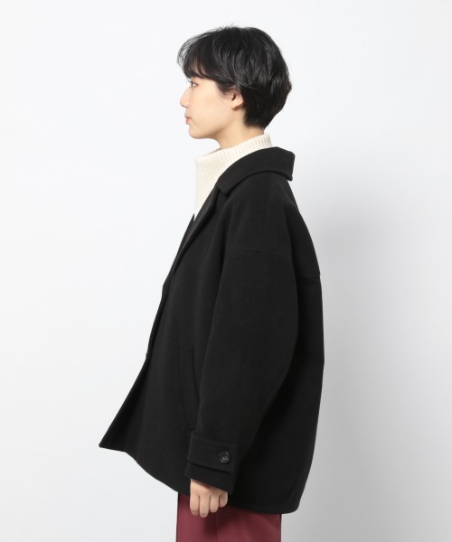 PAGEBOY(ページボーイ)の「ルーズテーラーコート(ダウンジャケット/コート・レディース・ダークブラウン/ブラック/グレイッシュベージュ・FREE)」の12枚目の写真