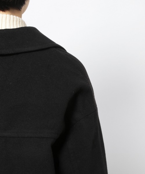 PAGEBOY(ページボーイ)の「ルーズテーラーコート(ダウンジャケット/コート・レディース・ダークブラウン/ブラック/グレイッシュベージュ・FREE)」の17枚目の写真