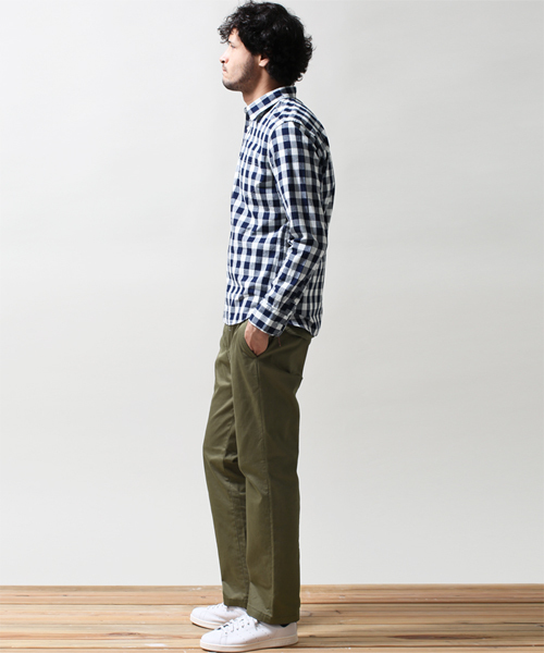 NANO universe（ナノユニバース）の「TABLOID NEWS(タブロイドニュース)/ TN別注　岡山シャツ　INDIGO（シャツ/ブラウス・メンズ・その他1/その他2・SMALL/MEDIUM/X-LARGE/LARGE）」の21枚目の写真