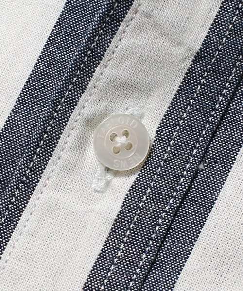 NANO universe（ナノユニバース）の「TABLOID NEWS(タブロイドニュース)/ TN別注　岡山シャツ　INDIGO（シャツ/ブラウス・メンズ・その他1/その他2・SMALL/MEDIUM/X-LARGE/LARGE）」の6枚目の写真