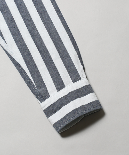 NANO universe（ナノユニバース）の「TABLOID NEWS(タブロイドニュース)/ TN別注　岡山シャツ　INDIGO（シャツ/ブラウス・メンズ・その他1/その他2・SMALL/MEDIUM/X-LARGE/LARGE）」の9枚目の写真