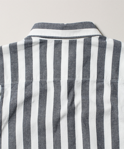 NANO universe（ナノユニバース）の「TABLOID NEWS(タブロイドニュース)/ TN別注　岡山シャツ　INDIGO（シャツ/ブラウス・メンズ・その他1/その他2・SMALL/MEDIUM/X-LARGE/LARGE）」の10枚目の写真