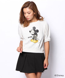 natural couture | Disneyコラボ　ミッキー目隠しプルオーバー(Tシャツ/カットソー)