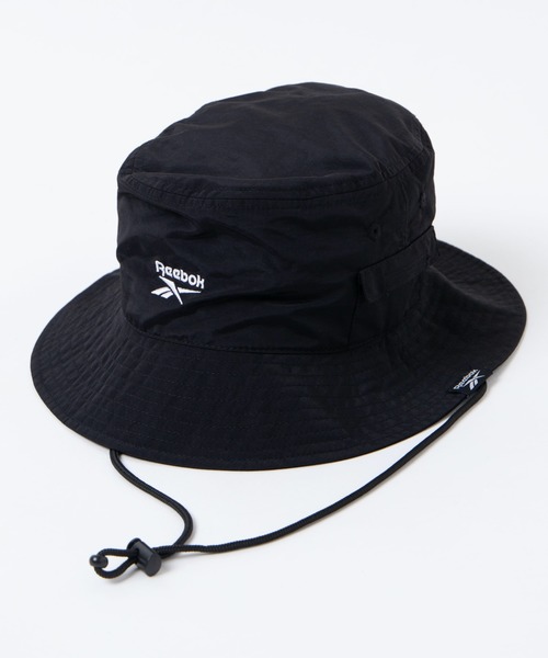 Reebok（リーボック）の「∴WEGO/Reebok ベクターロゴサファリハット（ハット・メンズ・ブラック/ホワイト・FREE）」の2枚目の写真