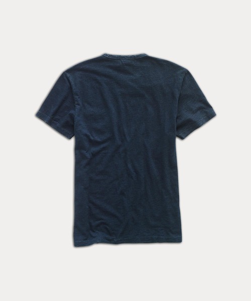 RRL（ダブル アール エル）の「インディゴ コットン クルーネック Tシャツ（Tシャツ/カットソー・メンズ・ブルー・LARGE/X-LARGE/MEDIUM/XX-LARGE/S/XS）」の4枚目の写真