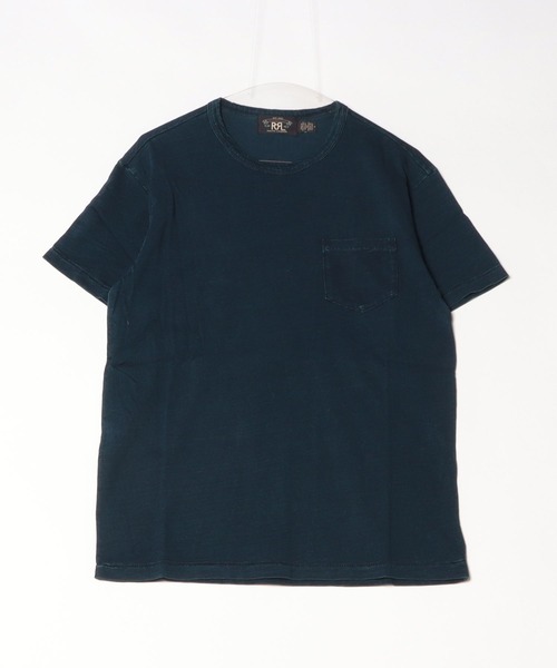 RRL（ダブル アール エル）の「インディゴ コットン クルーネック Tシャツ（Tシャツ/カットソー・メンズ・ブルー・LARGE/X-LARGE/MEDIUM/XX-LARGE/S/XS）」の3枚目の写真