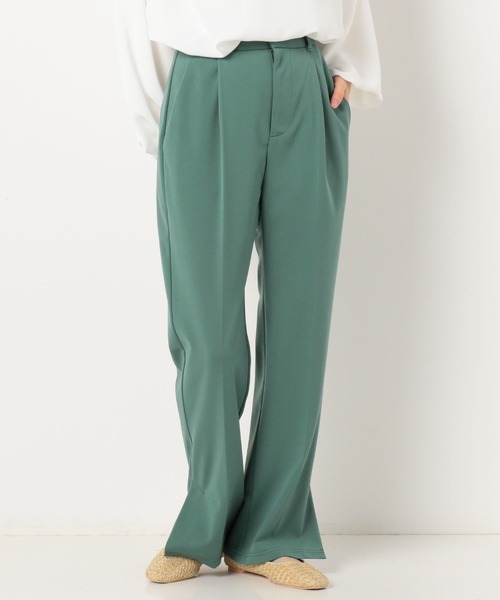 archives（アルシーヴ）の「タックテーパードパンツ（その他パンツ・レディース・イエロー/ブラック/ブルー/グリーン・MEDIUM）」の2枚目の写真