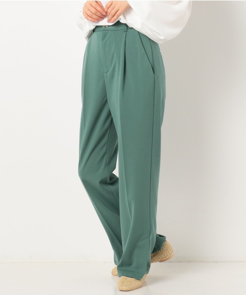 archives（アルシーヴ）の「タックテーパードパンツ（その他パンツ・レディース・イエロー/ブラック/ブルー/グリーン・MEDIUM）」の15枚目の写真