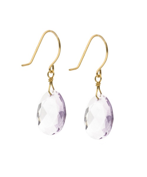 Jewel closet by L&Co.(ジュエルクローゼットバイエルアンドコー)の「K10 スイングストーン ピアス(ピアス(両耳用)・レディース・スカイブルー/ネイビー/ピンク/グリーン/クリアブルー/ライトパープル・FREE)」の15枚目の写真