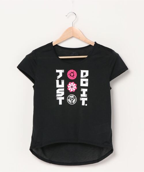 NIKE（ナイキ）の「ナイキ NIKE ウィメンズ アイコンクラッシュ S/S トップ（Tシャツ/カットソー・レディース・ブラック・S/XL/L/M）」の3枚目の写真